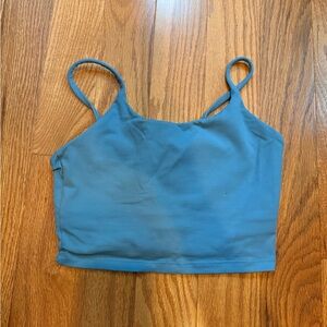 Amazon Women's Blue cropped workout tank